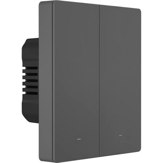 Sonoff Intelligens 2 Csatornás Wi-Fi Fali Kapcsoló FeketeM5-2C-80 (6920075777079)