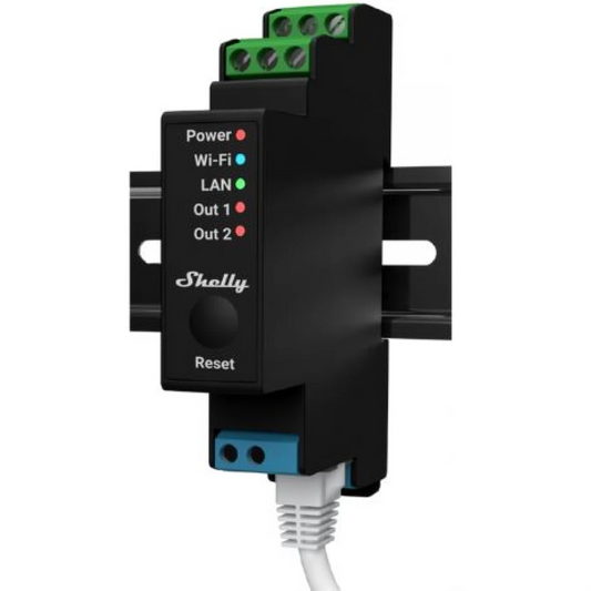 Shelly Z-Wave Pro 2PM Fogyasztásmérős Okosrelé (3800235269121)
