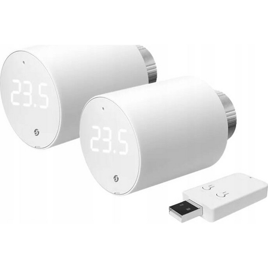 Shelly Shelly BLU TRV Heizkörperthermostat 2-er Pack Gateway, Fűtőtest termosztát Bluetooth Low Energy, Wi-Fi (SHELLY_B_TRV_2)