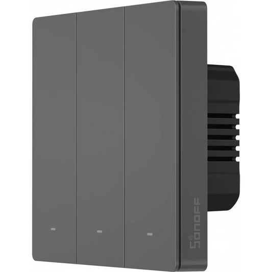 Sonoff Smart 3 Csatornás WiFi Fali Kapcsoló FeketeM5-3C-86 (6920075777116)