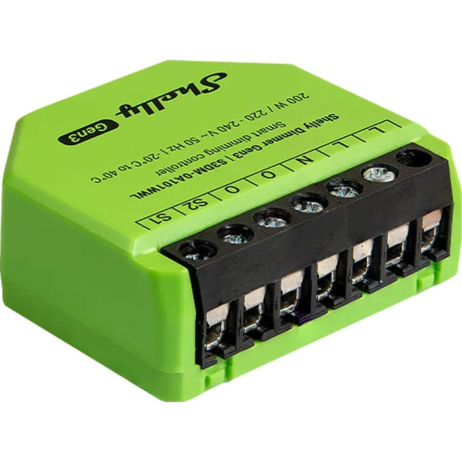 Shelly Dimmer Gen3 Wi-Fi + Bluetooth Okos Fényerőszabályzó / Dimmer Relémodul (SHELLY_DIMMER_GEN3)-0