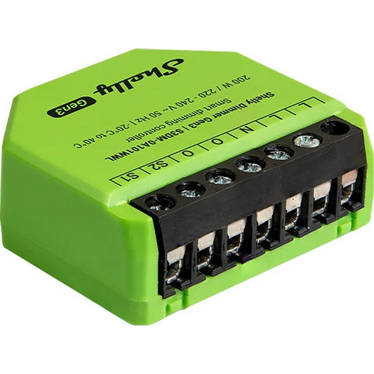 Shelly Dimmer Gen3 Wi-Fi + Bluetooth Okos Fényerőszabályzó / Dimmer Relémodul (SHELLY_DIMMER_GEN3)-0